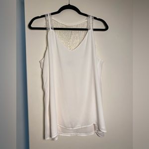 Loft eyelash lace sleeveless top